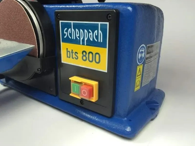 Ленточно-дисковый шлифовальный станок Scheppach BTS 800, 370 Вт, лента 915×100 мм, диск 150 мм Киев - изображение 8
