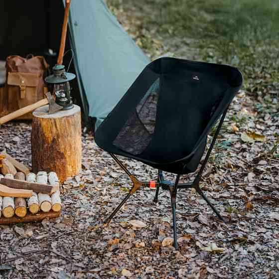 Стілець складаний ультралегкий Naturehike CNK2550JJ013 Yamami YL01, розмір М, алюміній, оливковий Киев