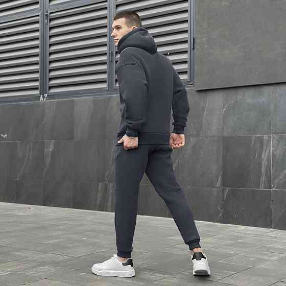 Темно-сірий спортивний чоловічий костюм осінь/зима Pobedov Space. Сірий спортивний костюм. Київ