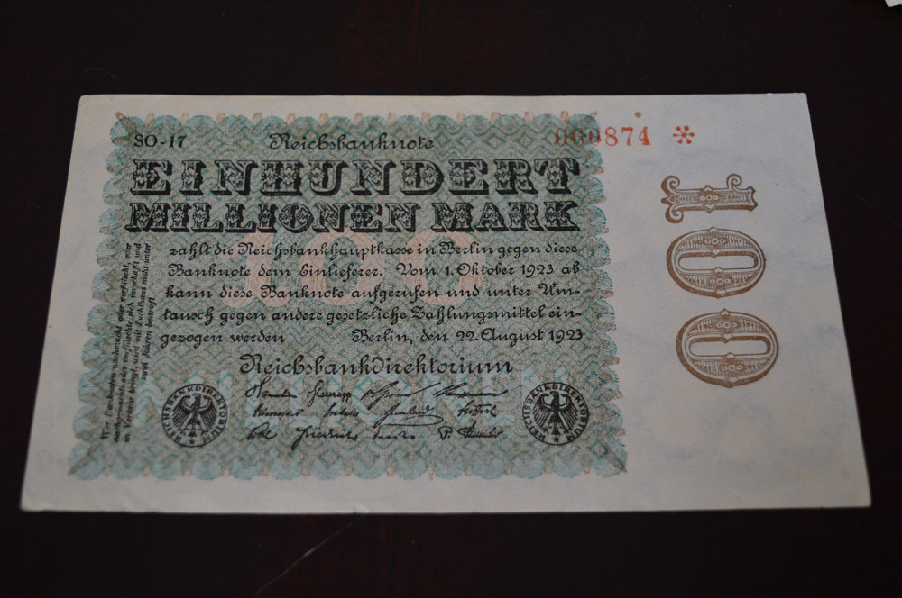 Германия, 100000000 марок (100 миллионов), 1923 г. 106874 Полтава - изображение 1