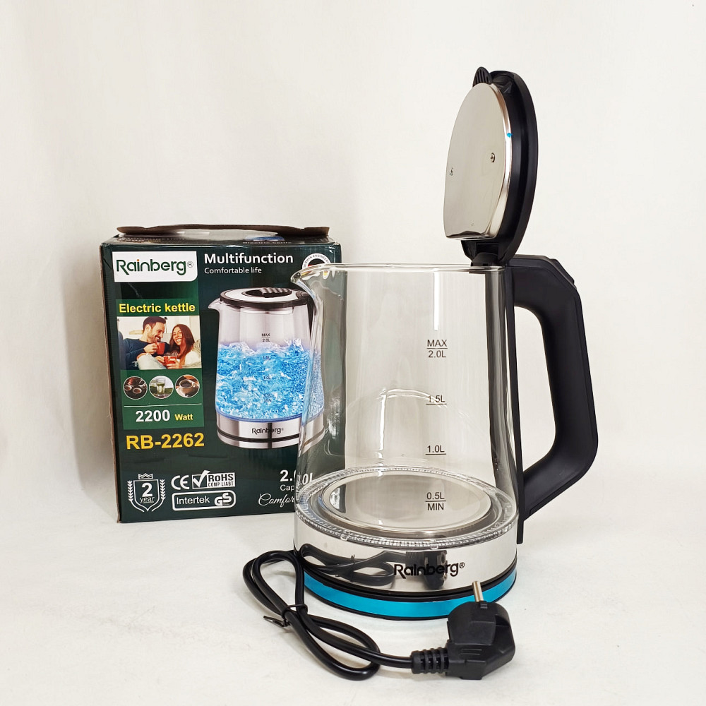 Чайник з функцією захисту від перегріву Rainberg, Електрочайник з функцією автоматичного відключення UY-80 Львів - фото 7