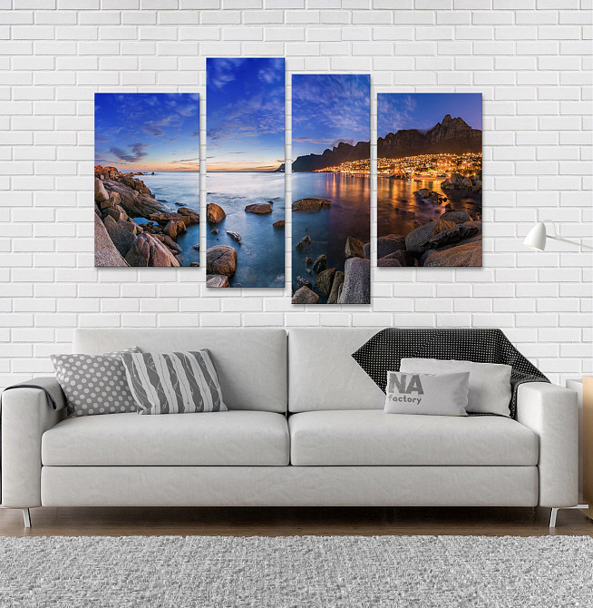 Модульна картина Пляж Нічне місто Art-8_4 Київ - фото 2