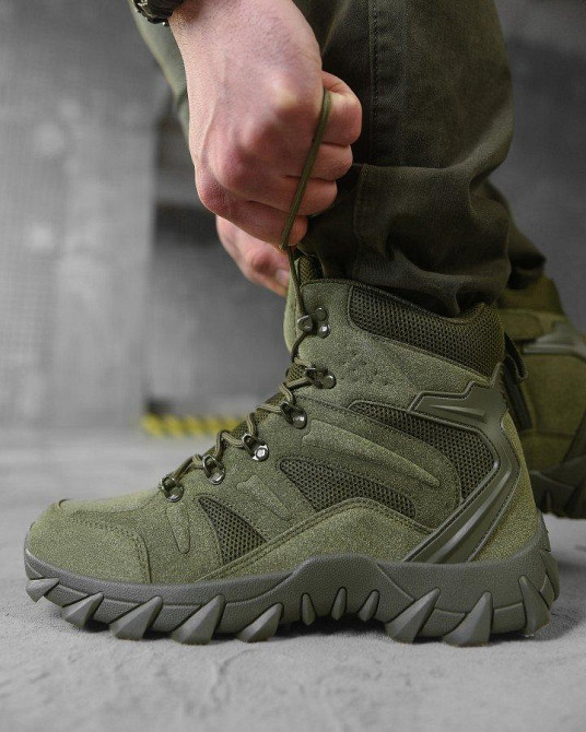 Демісезонні тактичні туфлі Lexer олива ВТ4004 Одеса - фото 10