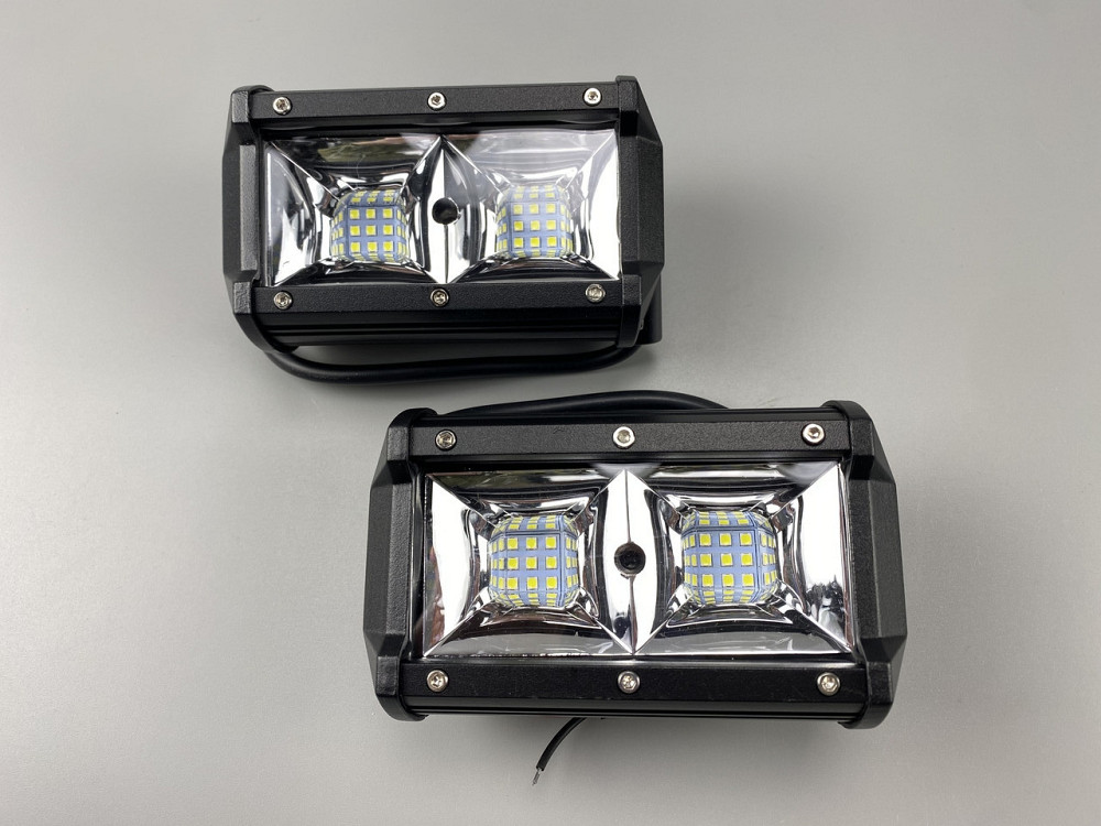 Фара LED прямокутна 96W 24 діода led chip 3030, фара додаткового освітлення авто Мукачево - фото 8