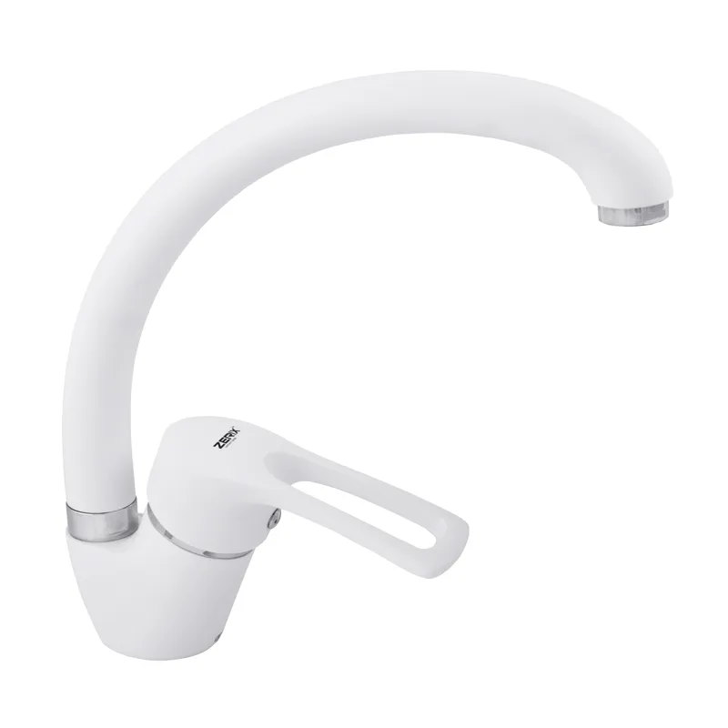 Кухонный смеситель Zerix YUB 181 белого цвета ZX2762 Харьков - изображение 1