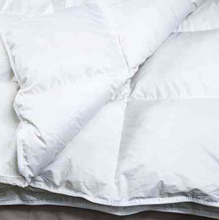 Ексклюзивна пухова Полуторна ковдра преміум якості YouStar 100% гусячий пух, Сатин, розмір 145х205 см (Білий) Суми