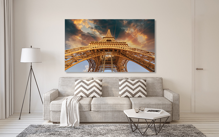 Картина холст в гостиную / спальню Ейфелева вежа   MLP_107 50x100 см Киев - изображение 2