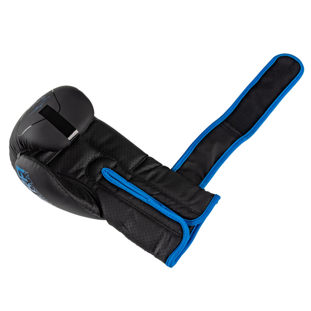 Боксерські рукавиці PowerPlay 3024 Ultra Mat Чорно-Темно сині 12 унцій Каменское - изображение 6