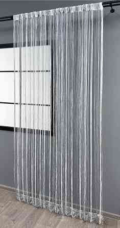 Шторы-нити с люрексом Белый с серым 300х300см 1 шт (61-106) Киев