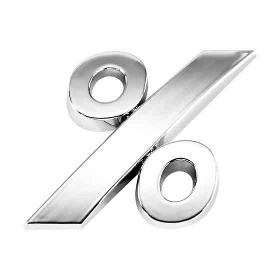 Наклейка 3 см Знак % (процент) Київ