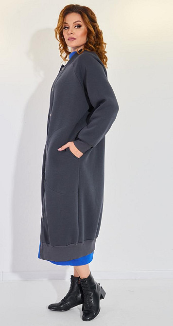 Подовжений кардиган із начосом (50) Київ - фото 4