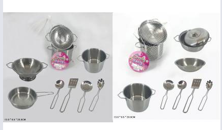 Посуд набір арт. 0702/0801 (144шт/2) метал. Каструля, миска, аксес пакет 13*10*20см, шт Киев - изображение 1