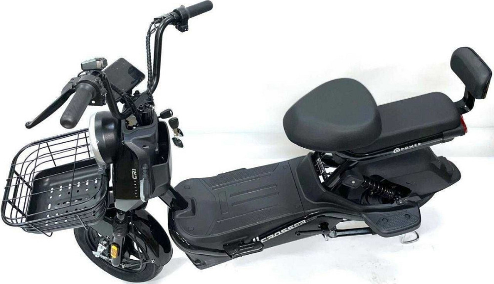 ТОП ПРОДАЖ 2026! Электровелосипед Crosser CR1 (800W 60V 21Ah) - Черный. Харьков - изображение 1