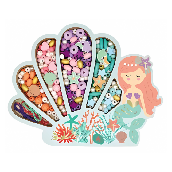 Набір для творчості та створення браслетів, прикрас з намистин дитячий «Русалочка» подарунок для дівчаток 6-12 років Кам'янець-Подільський