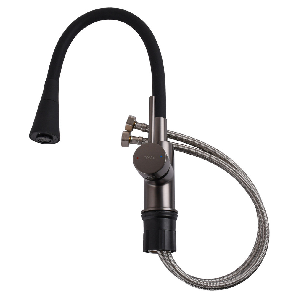 Змішувач для кухні TOPAZ LOFT TLF 8854-H39-GP-B01 Київ - фото 7
