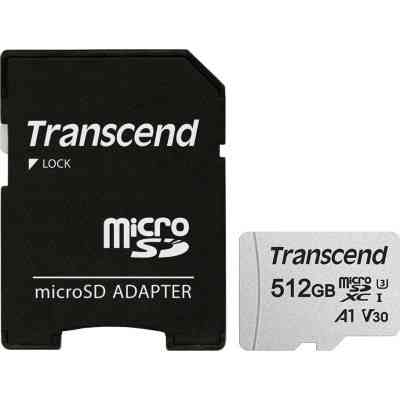 Карта памяти Transcend 512GB microSDXC Class 10 U3 (TS512GUSD300S-A) Винница