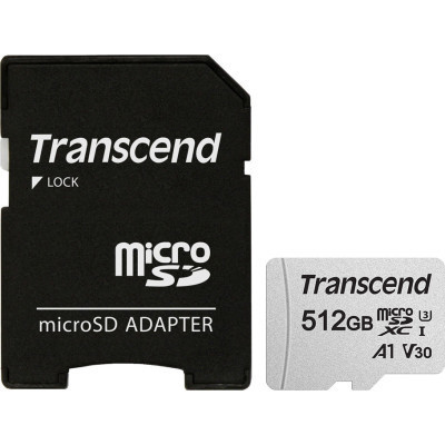 Карта памяти Transcend 512GB microSDXC Class 10 U3 (TS512GUSD300S-A) Винница - изображение 1
