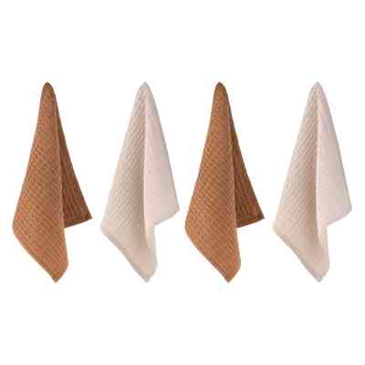 Рушник Ardesto набір для кухні Pique 30 x 30 см, 4шт 100% бавовна, молочний, коричневий (ART3535VG) Вінниця