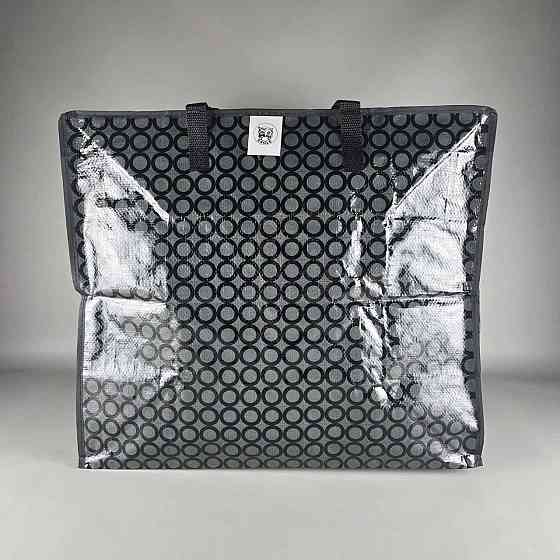 Сумка господарська, поліпропіленова, з кольоровим малюнком No4 Шахи+круги (54x46x25) (1 шт.) Харків