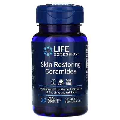 Травы Life Extension Керамиды для восстанавления кожи, Skin Restoring Ceramides, 30 жид (LEX-20963) Винница