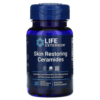 Трави Life Extension Кераміди для відновлення шкіри, Skin Restoring Ceramides, 30 жид (LEX-20963) Вінниця - фото 1