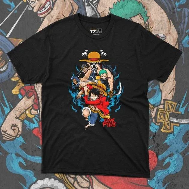 Футболка чоловіча з  принтом Ван Пис Team Розмір 48 Anime0159 Дніпро - фото 1