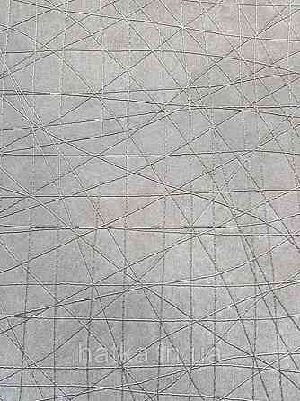 Шпалери вінілові на флізелін Sirpi Alta gamma Sempre 3 абстракція смужка павутинка золотом на темно бежевому Київ