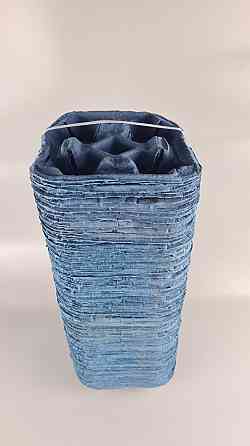 Паперовий холдер для 4-х (чотирьох) склянок синій (тримач) (100 шт.) Харків