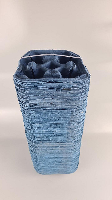 Бумажный холдер для 4-х (четырех )  стаканов синий (держатель) (100 шт) Харьков - изображение 2