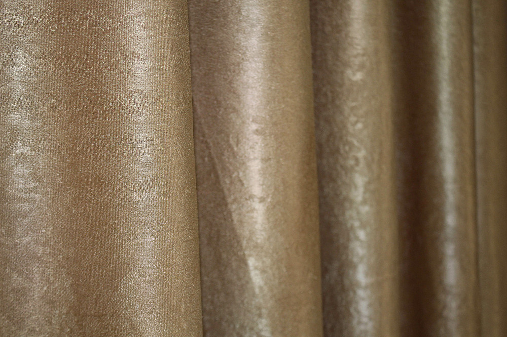Комплект готовых штор VR-Textil Лен Парма № 1354ш Темно-золотистый 100х270 см 2 шт (31-583) Киев - изображение 8