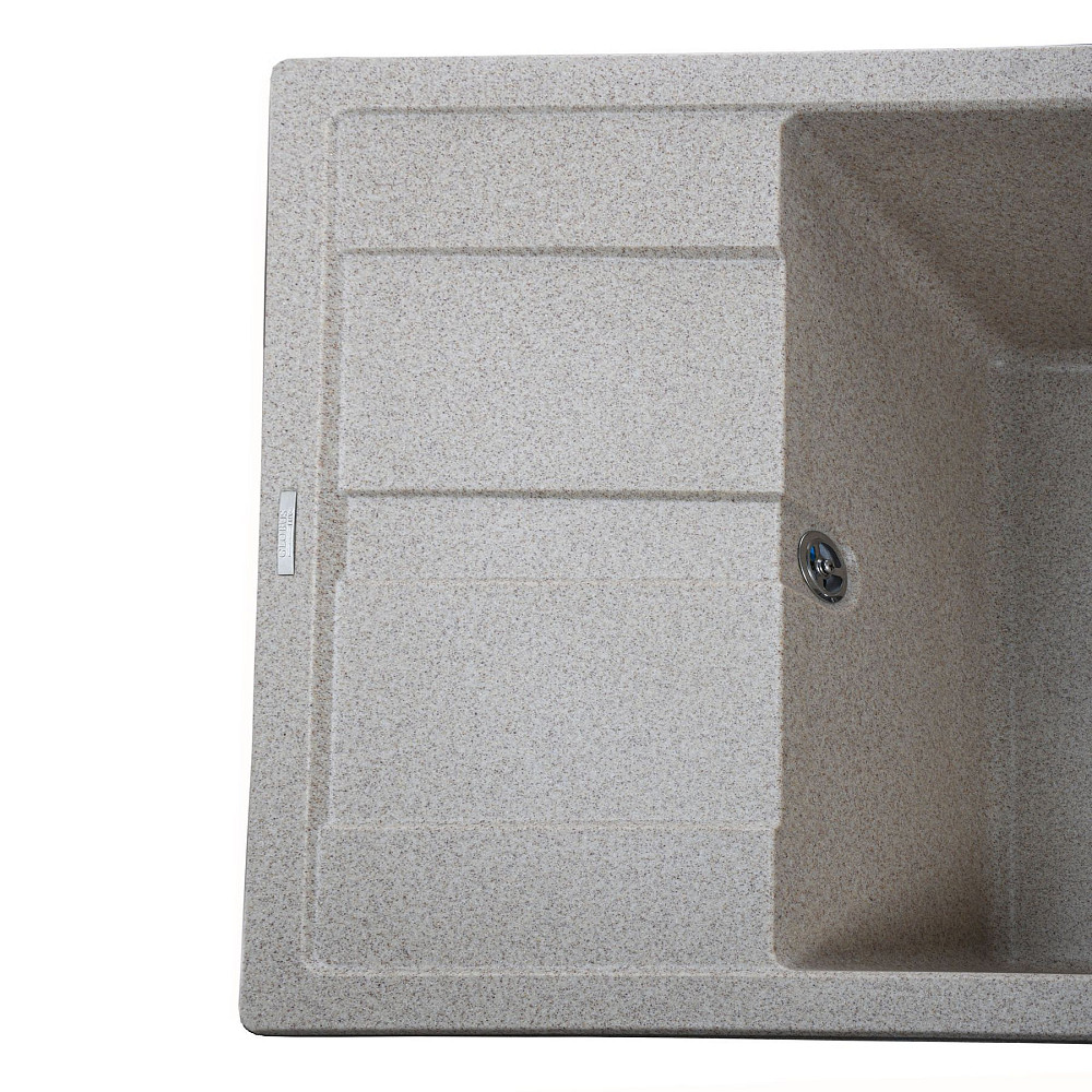 Гранітна мийка Globus Lux ONE мигдаль 650х500мм-А0008 Тернополь - изображение 3