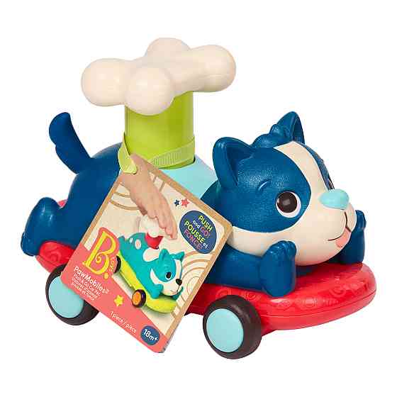 Машинка інерційна серії Лапкомобілі - Песик, колір океан Дніпро