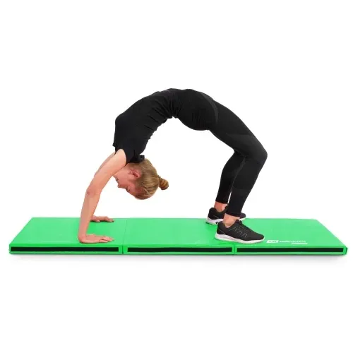 Мат гимнастический 5 см мягкий с липучкой Hop-Sport 065FM зеленый Киев - изображение 7