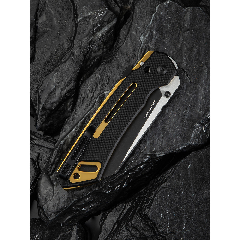 Ніж складаний тактичний Civivi Buster FG, (10.7 см) Nitro-V / G10 чорно-золотий Киев - изображение 13