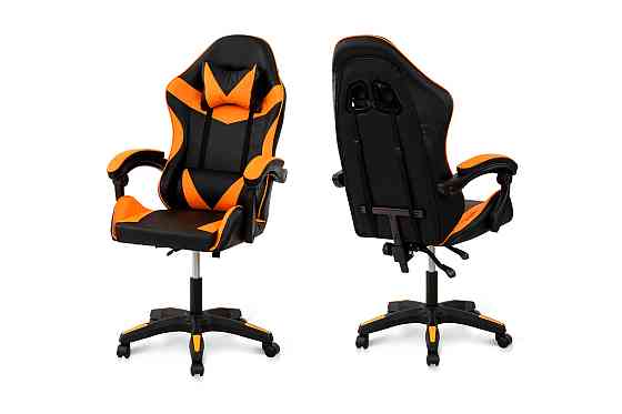 Крісло геймерське Слім, чорний/помаранчевий Киев