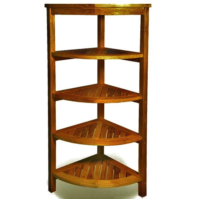 Стеллаж угловой для ванной 