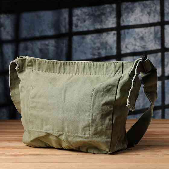 Сумка на плече из качественного текстиля Vintage sale_15131 Оливковый Киев