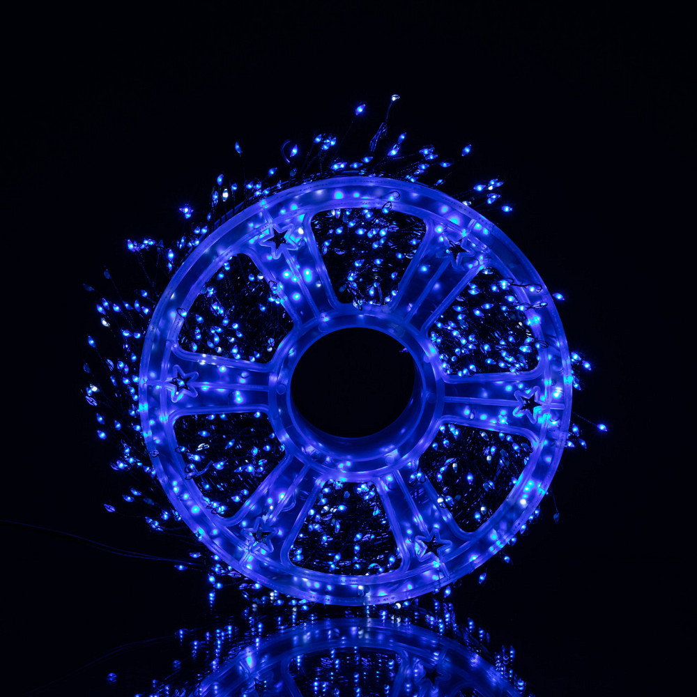 Garlando Новорічна гірлянда Хвойна лапа кімнатна роса 100 м 3000 LED зелений провід Синє сяйво Коломия - фото 2