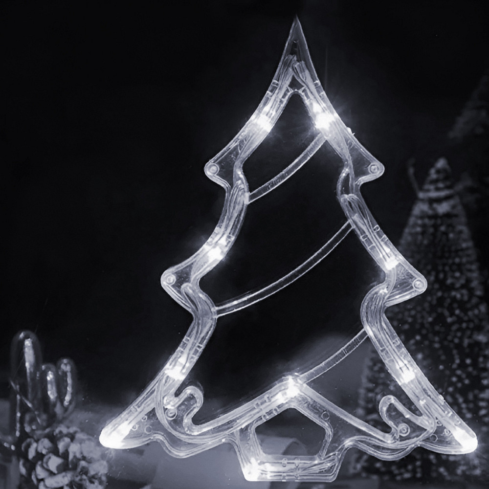 Гірлянда штора світлодіодна GarlandoPro зірка та ялинка 120LED 3х0,9 м 8 режимів Білий 1733071W Коломия - фото 6