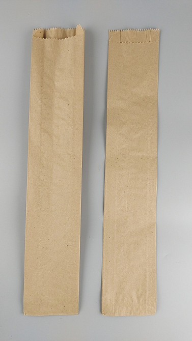 Пакет паперовий 10см 55см коричневий ящ. 1000 шт Харків - фото 1