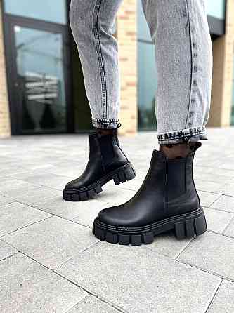 Черевики жіночі GREMMY чорні шкіра натуральна висота 13 см (604/2) Коломыя