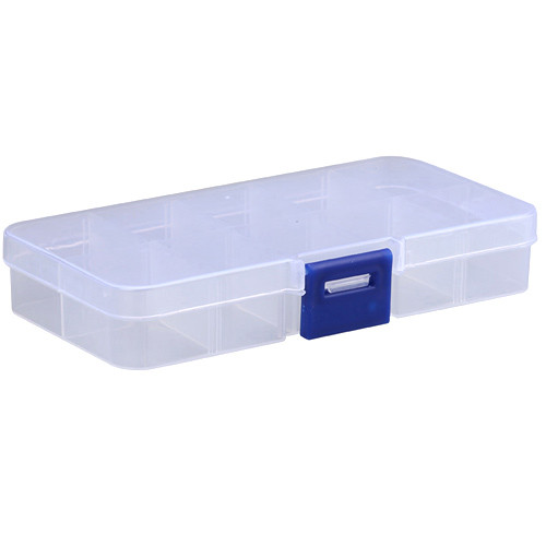 Коробка органайзер кейс для снастей бісеру 125х63х22мм 10 комірок прозорий Вінниця - фото 1