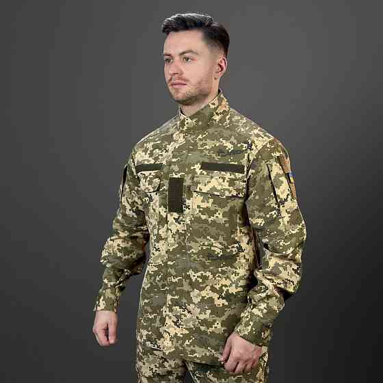 Мужской тактический китель демисезонный с карманами пиксель Pobedov Rip-Stop XL Киев