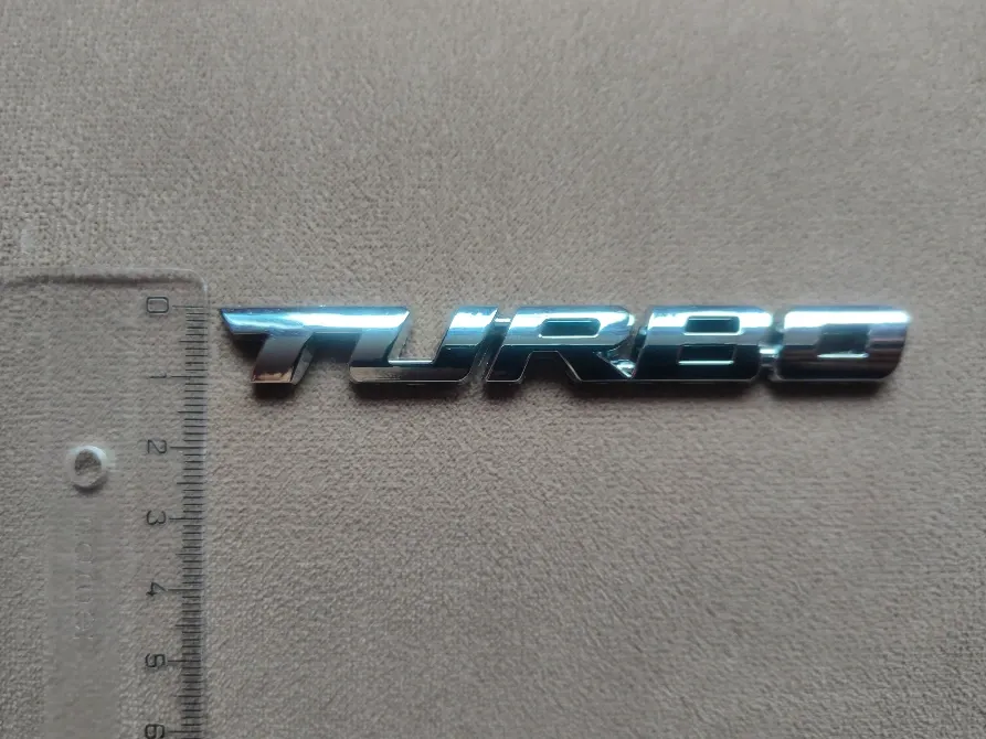 Наклейка Turbo Срібло Металева на авто Київ - фото 6