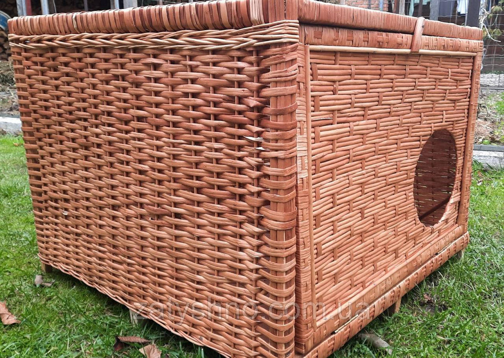 Буда-будинок плетена кавова для кішки, собаки Київ - фото 3