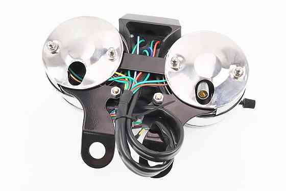 Спідометр в зборі "подвійний" 120 км/год тахометр електронний (вузьке кріплення) Киев