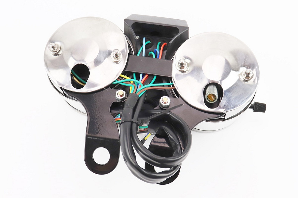 Спідометр в зборі "подвійний" 120 км/год тахометр електронний (вузьке кріплення) Киев - изображение 2