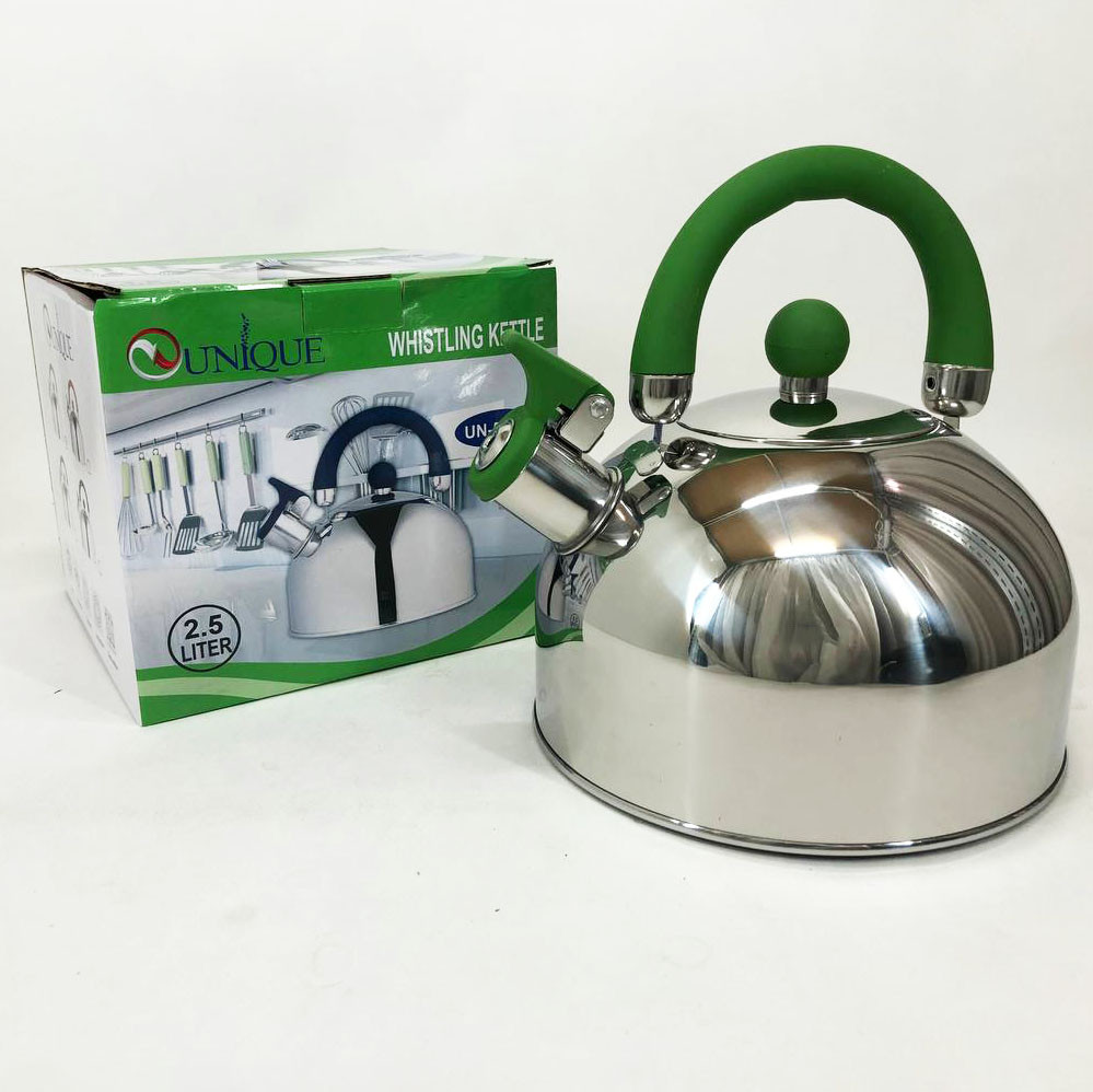 Стильный чайник из нержавеющей стали с свистком, Чайники со свистком наплитные, Чайник для воды на газ BH-57 Львов - изображение 7