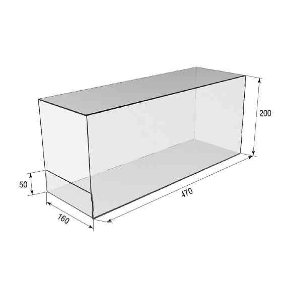 Коробка акриловая EKOSTAR 160х470х200 Киев