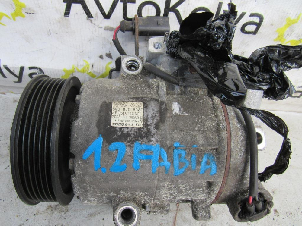 Компресор кондиционера Skoda Fabia 1.2 бензин 2007-2014 (6Q0-820-808E) Ковель - изображение 1